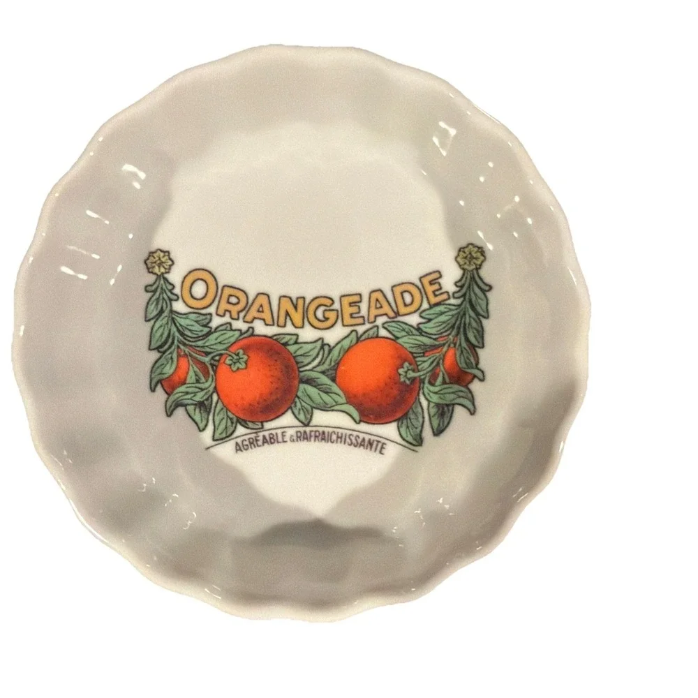 Vtg Williams Sonoma 6‎ Harvest Market Fruit Tart Ramekins Rosanna Made Italy 4